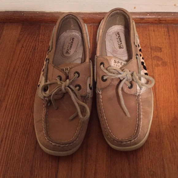 Sperry Shoes - SPERRY's with leopard on the side!