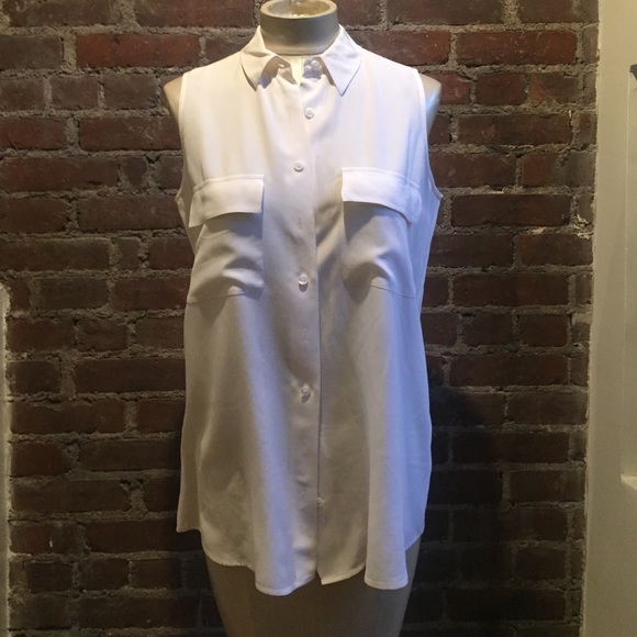 White silk blouse
