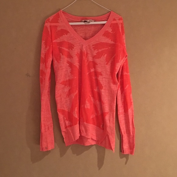 Palm tree juicy couture sheer sweater