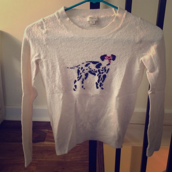 White dalmatian sweater