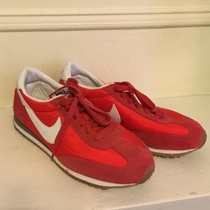 Nike red retro sneakers