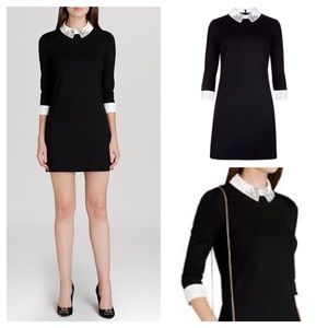 NWT Black Ted Baker Eelah Dress w/Jewel Collar sz1