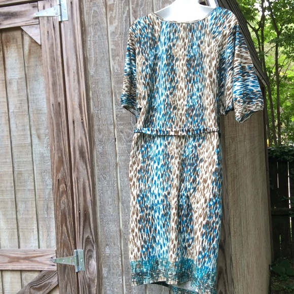 Short Sleeve Cozy Sweater Women's Dress B2 - Picture 4 of 4