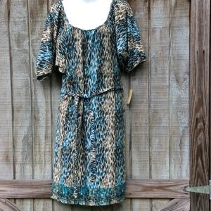 Short Sleeve Cozy Sweater Women's Dress B2