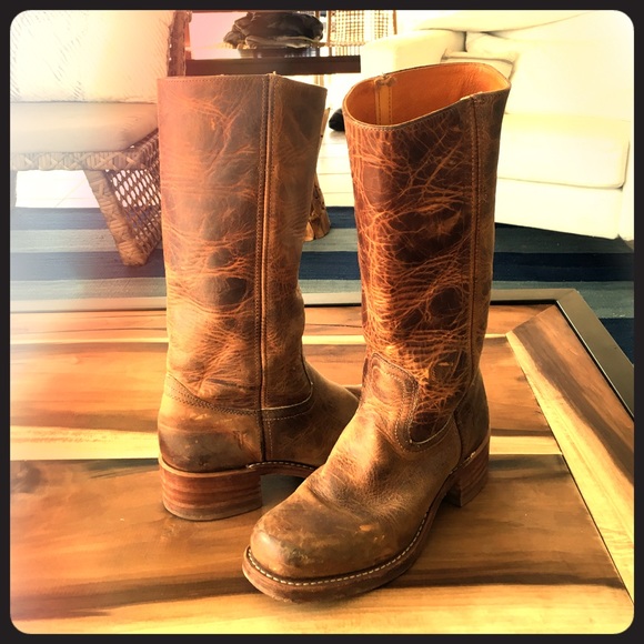 Frye Distressed Leather Boots