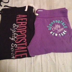 2 pair of Aeropostale sweat pants.