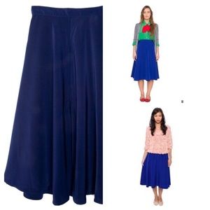 American Apparel S royal blue circle midi skirt