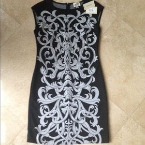 ECI black & white dress