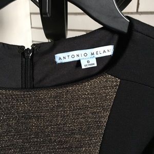 ANTONIO MELANI Dresses - Antonio Melani Black Gold Colorblock Dress ANTONIO MELANI Dresses - Antonio Melani Black Gold Colorblock Dress