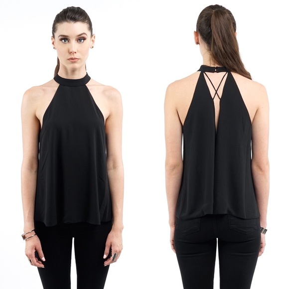 ROUND NECK HALTER TUNIC TOP - Picture 4 of 4