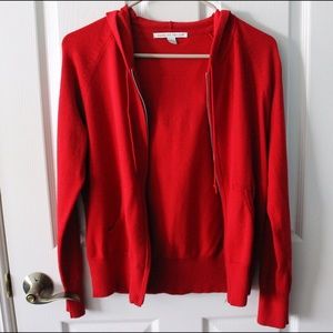 red hoodie