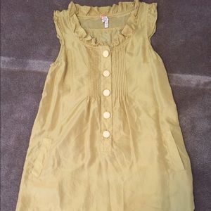 Silk Mustard yellow dress