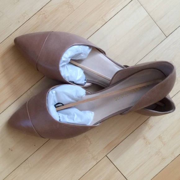 Franco Sarto Taupe Hawk D'Orsay Flats 9.5