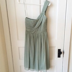 LIKE NEW! J.Crew One Shouldered Chiffon Dress