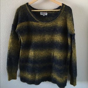 Ombré Navy & Yellow Sweater