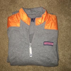 Gray and orange men's Vineyard Vines Shep Shirt