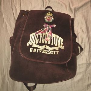 Authentic Juicy Couture Suede Drawstring Backpack