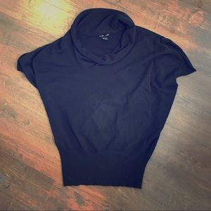 NY & Co Cowl Neck Loose Short Sleeve Sweater