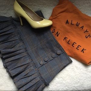 Sophisticated plaid mini skirt