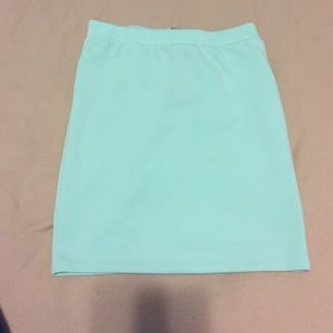 Mint pencil skirt