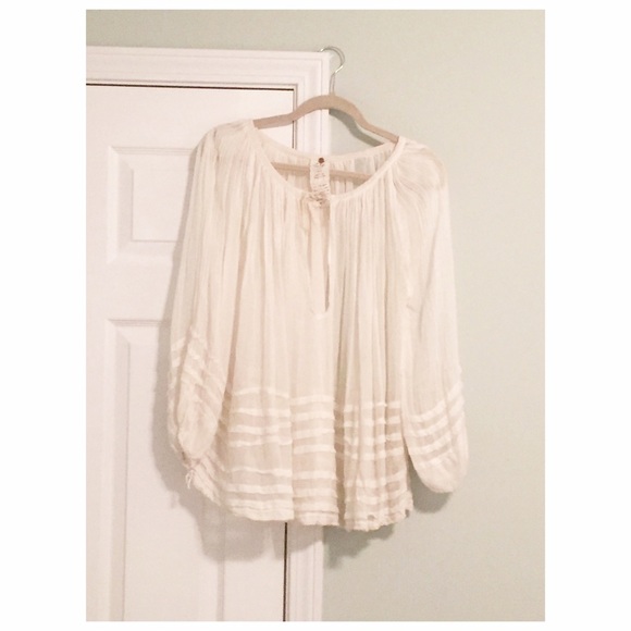 Free People One "the tie that binds" blouse