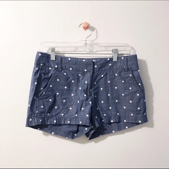 JCREW polka dot shorts