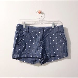 JCREW polka dot shorts