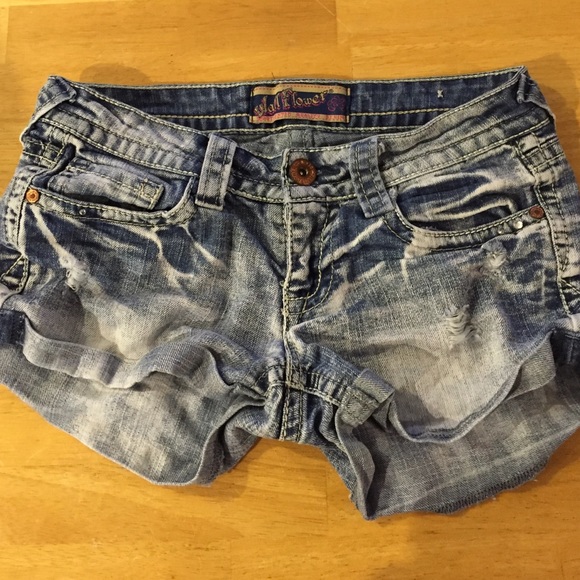 Vintage wash Jean short - Picture 1 of 3