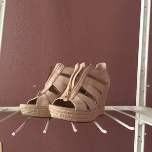 Merona nude wedges