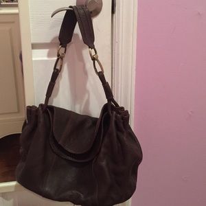 Brown leather Hobo bag