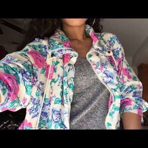 Floral Windbreaker