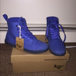 🔵 Canvas Blue Doc Martens