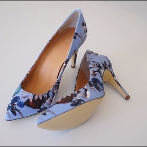 J.Crew Factory Isabelle Botanical Hummingbird Pump
