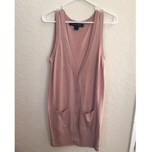 French Connection light pink vest