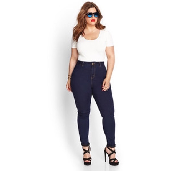 Forever 21 Plus High Waisted Jeans