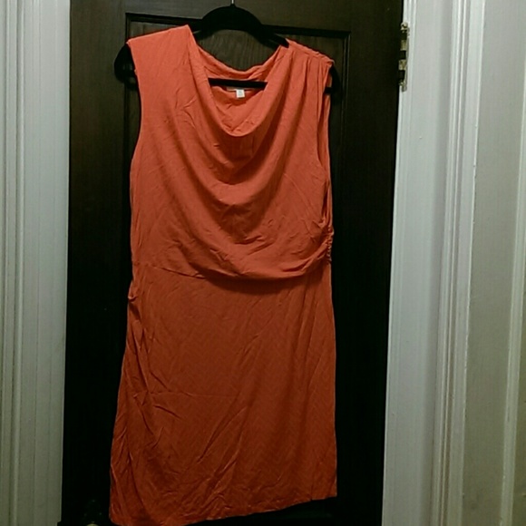 Cute spring/summer coral dress midi dress