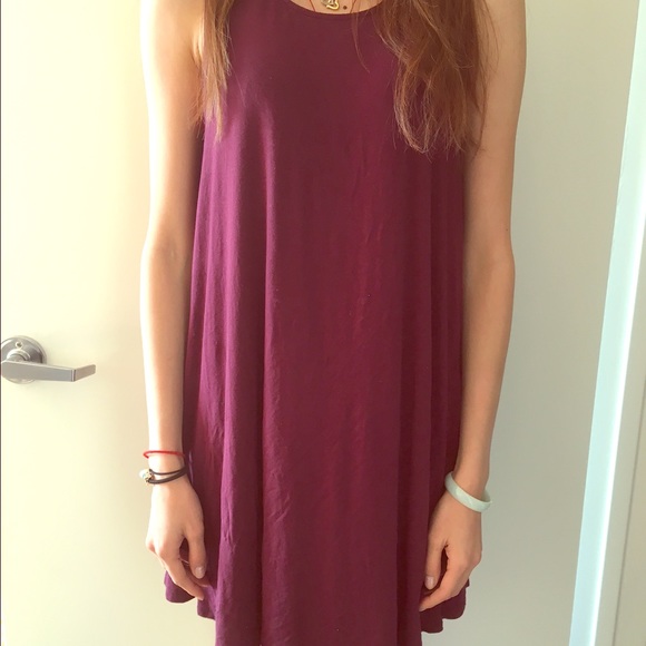 Red comfortable dress, 100% cotton