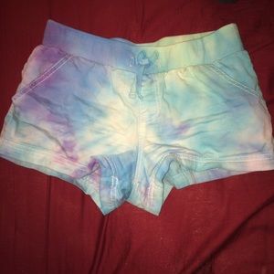 Medium- Sweatpants like comfy tie dye shorts