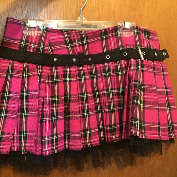 Hot Topic Plaid Mini Skirt