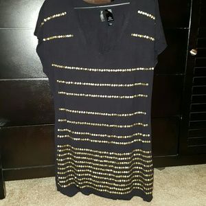 V neck dress top