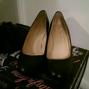 Cute black wedge Jessica Simpson