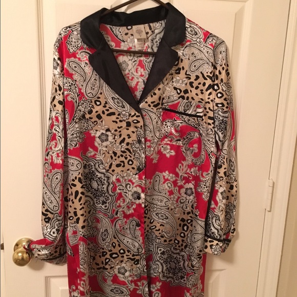 Silk pajama nightgown