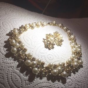Necklace Set Faux Pearl