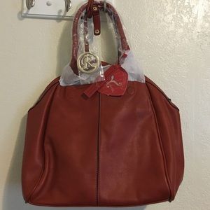 Large leather handbag, brand new