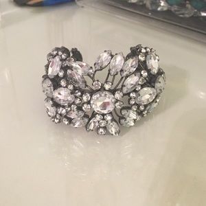 Rhinestone oversized cuff bracelet