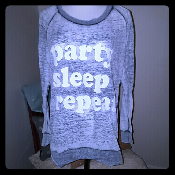 light weight burn out sweatshirt