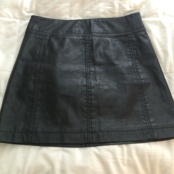 Vegan leather skirt