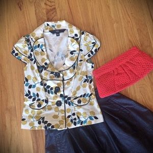🌷 CUTE Mossimo floral short sleeve spring jacket