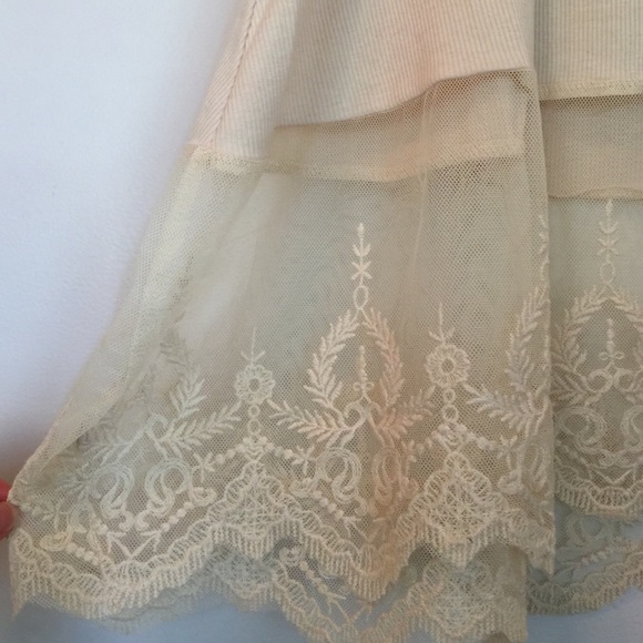 Babydoll boho top with trim lace - Picture 5 of 5