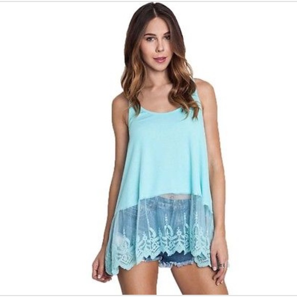 Babydoll boho top with trim lace - Picture 3 of 5